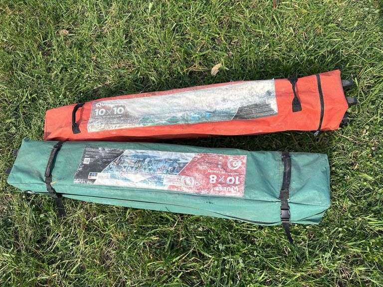 (2) Quest instant up canopies - 10x10 & 10x8