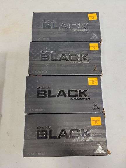 (4) Hornady Black 450 Bushmaster - 250 Grain FTX