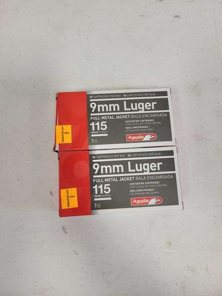(2) Aguila 9mm Luger - 115 Grain