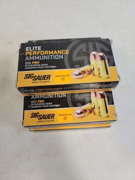 (5) Sig Sauer .357 Sig - 125 Grain