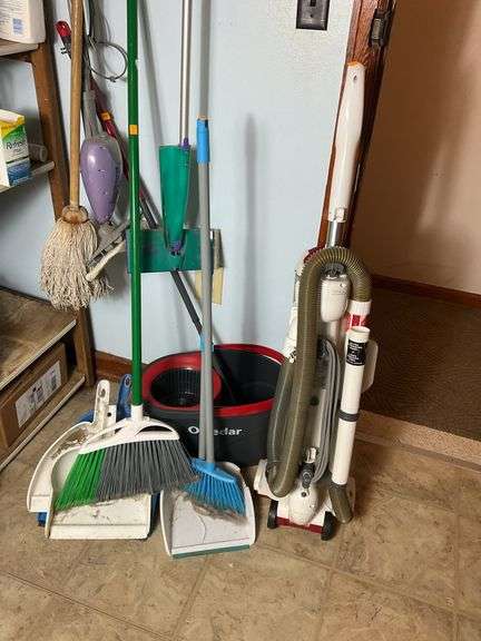 Mops, Brooms, Sweeper, Mop Bucket