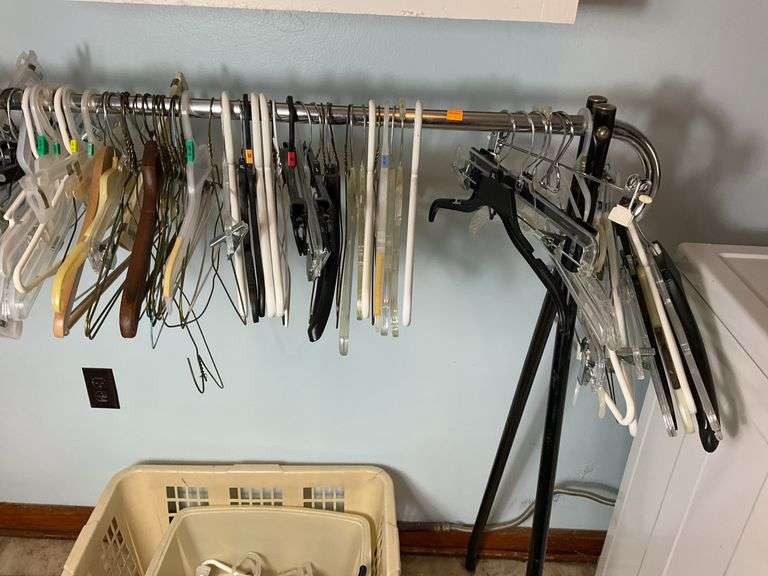Clothes Hanging Rack, Hangers, Laundry Baskets and More