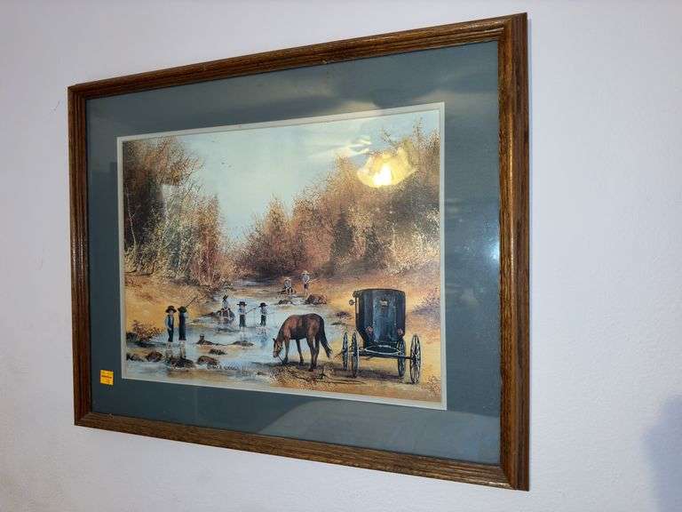 1992 Al Koenig Fishing Framed Wall Art