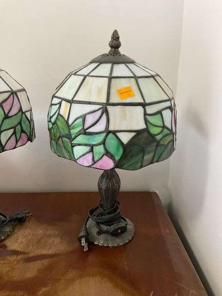 3 Vintage Tiffany Style Lamps