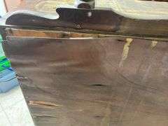 Antique Wooden Dresser with Mirror