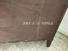 Antique Wooden Dresser with Mirror