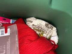 (3) Totes of Blankets, Decor, and Miscellaneous Items
