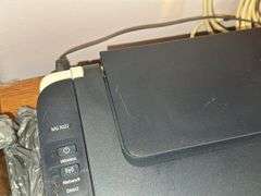 Canon MG3022 Printer, Maganvox DVD/VHS Player, and Miscellaneous Items