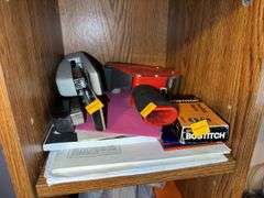 Canon MG3022 Printer, Maganvox DVD/VHS Player, and Miscellaneous Items