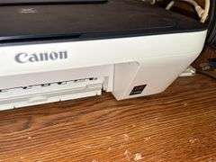 Canon MG3022 Printer, Maganvox DVD/VHS Player, and Miscellaneous Items