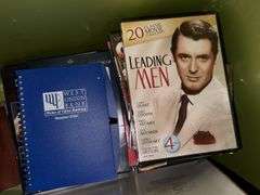 Tote of Plush Throws, Blankets, Foot Massager, Sewing Kit Box, Movies, and Booklets