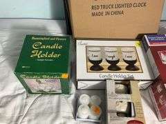 Candle Holders, Clock, Warmers, Candles