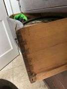 Antique Wooden Dresser with Mirror