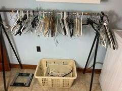 Clothes Hanging Rack, Hangers, Laundry Baskets and More