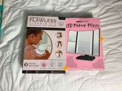 Finishing Touch Flawless Cleaning System, Onyx LED Makeup Mirror