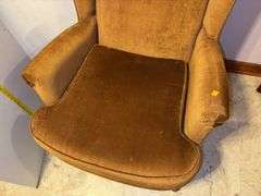 Unbranded Walnut Wingback Arm Chair
