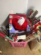 Assortment of Christmas Wrapping Paper, Christmas Cards