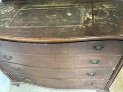 Antique Wooden Dresser with Mirror