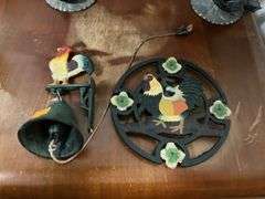 Cast Iron Rooster Decor