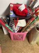 Assortment of Christmas Wrapping Paper, Christmas Cards