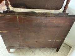Antique Wooden Dresser with Mirror