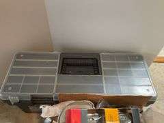 Toolboxes with Tools, Hardware, Nails, Fasteners and More