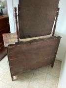 Antique Wooden Dresser with Mirror