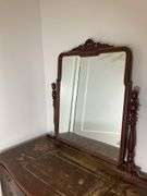 Antique Wooden Dresser with Mirror