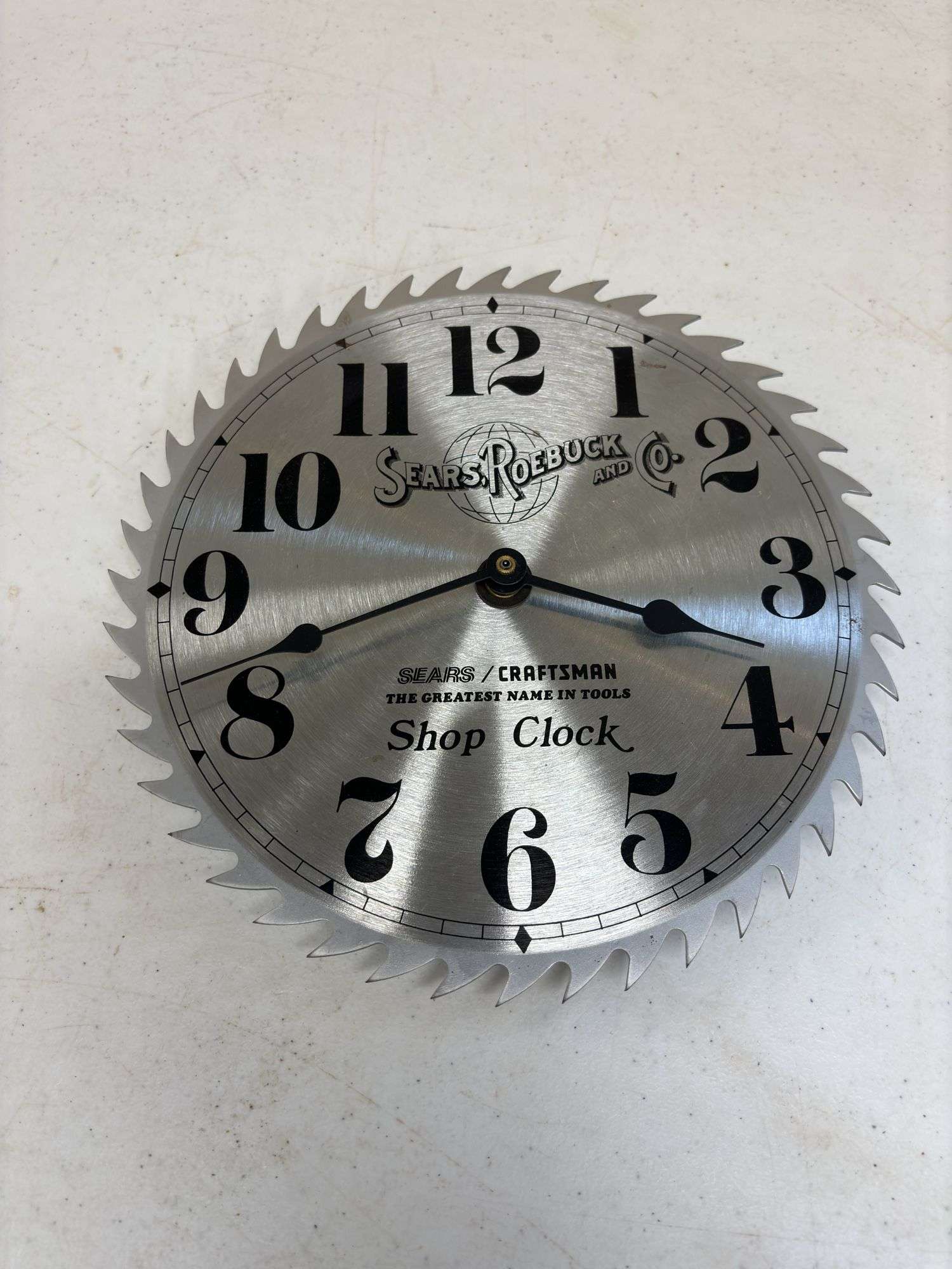 sears saw blade clock シアーズ　クロック　掛時計 Sears Roebuck saw blade clock - Kaufman Realty & Auctions