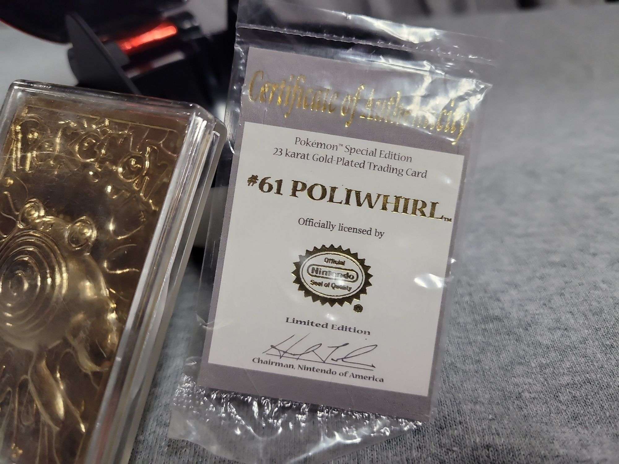 23 karat gold pokemon card poliwhirl Pokemon 23K Gold-Plated Trading Card #61 Poliwhirl : Amazon.sg: Toys main image 1