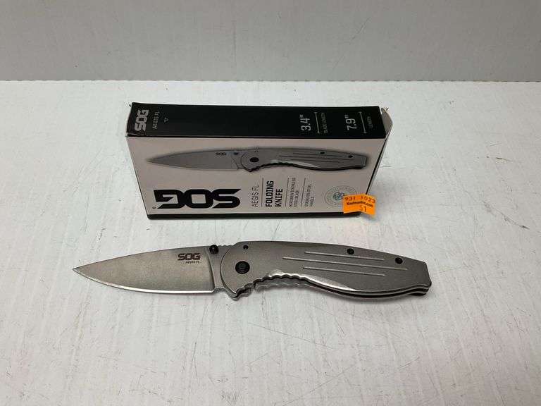 SOG Frame Pocket Knife w/ Stainless Steel Blade