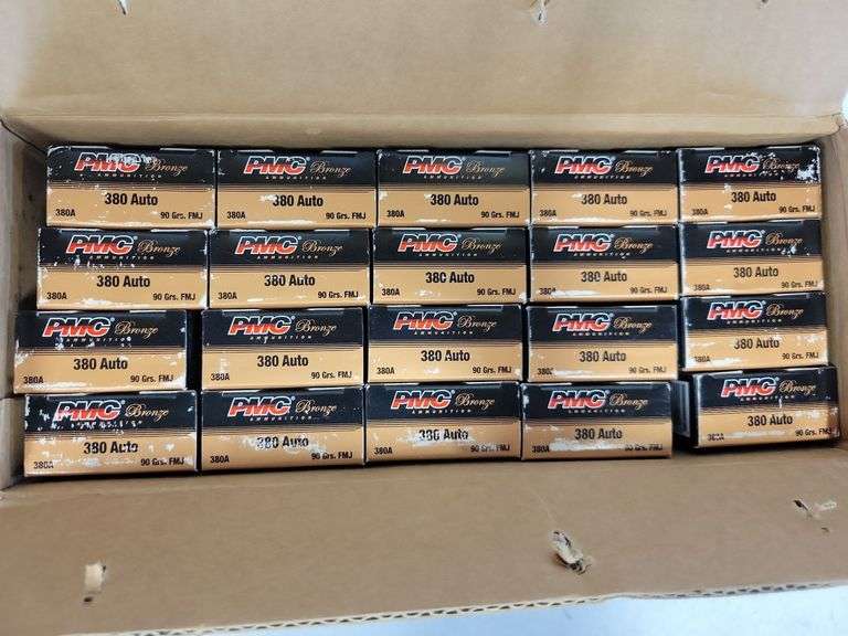Case of PMC .380 Auto - 90 Grains - 1,000 Rounds