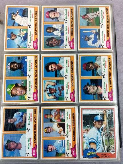 1981 Topps baseball Set & traded Set, in a binder