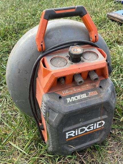 Ridgid 6 gallon vertical pancake air compressor - untested - Kaufman ...