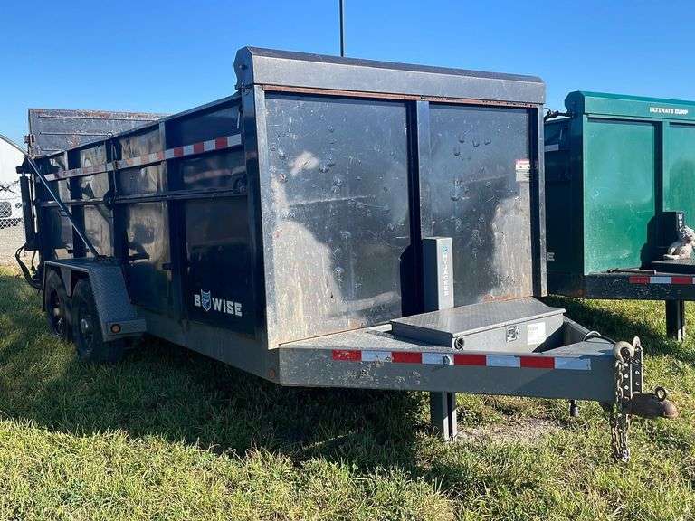 B-Wise dump trailer - 15 ft. long 7 ft. wide w/ 6 ft. tailgate