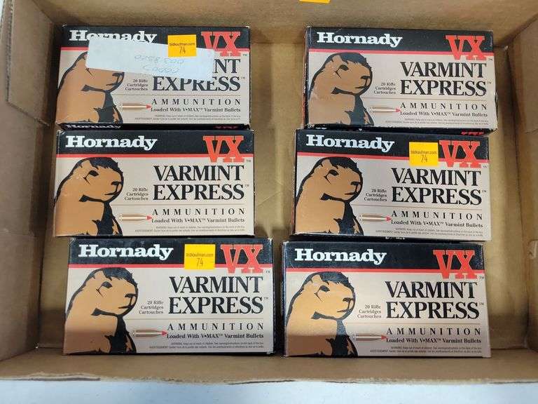 (6) Hornady VX Varmint Express 220 Swift - 40 Grain