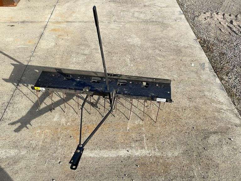 Brinly tow behind dethatcher for tractor or zero turn