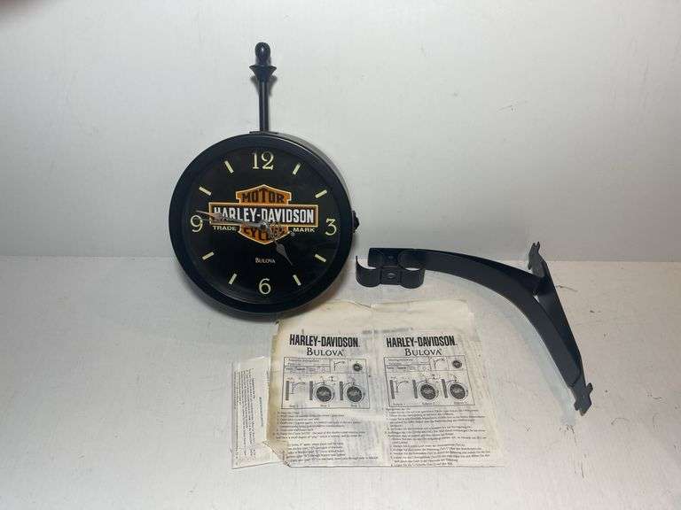 Harley Davidson Bulova Clock