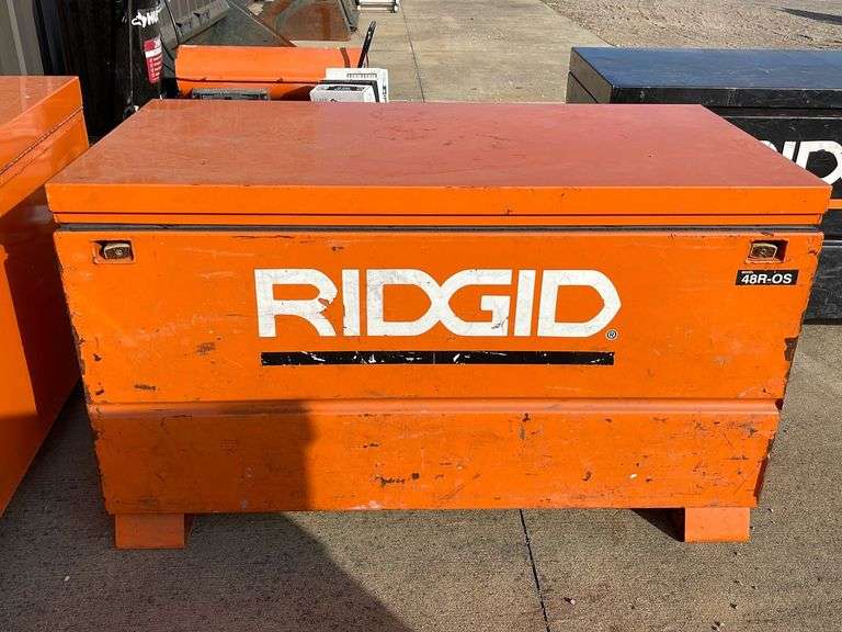 Rigid job site box w/ contents- 48x24x29