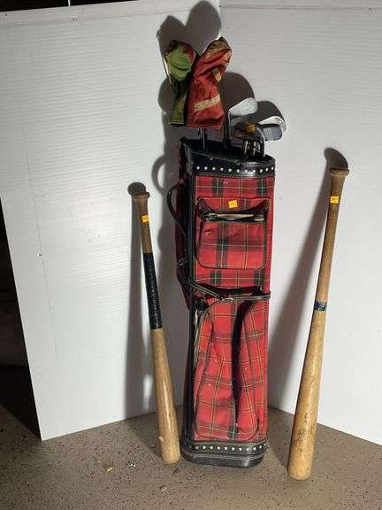 Vintage Golf Clubs and Baseball Bats