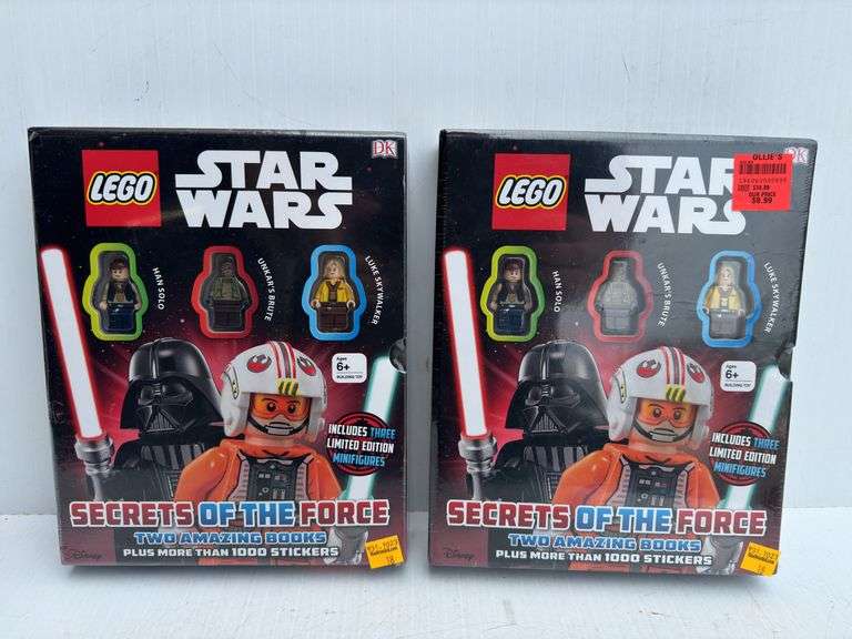 (2) Lego Star Wars Secrets of the Force Books