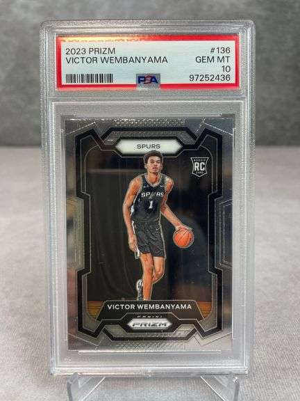 2023 Panini Prizm Victor Wembanyama ROOKIE #136 PSA 10 GEM MINT
