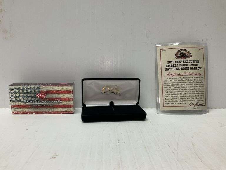 2019 CCC Exclusive Embellished Smooth Natural Bone Barlow (Case Only, No Knife)