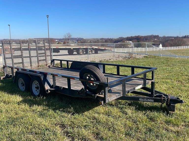 Appalachian trailer - 7x16 ft. - flat tire - Trailer will have to be weighed to get a new title