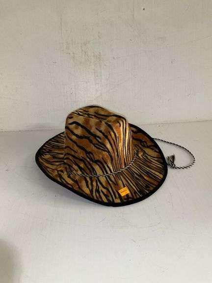 Tiger Print Cowboy Hat