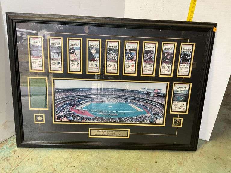 Framed Wall Picture of 3 Rivers Stadium Last Game