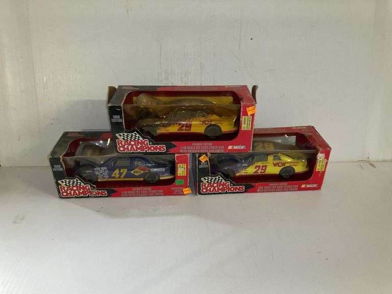 (3) NASCAR WCW Racing Champions Die Cast Cars