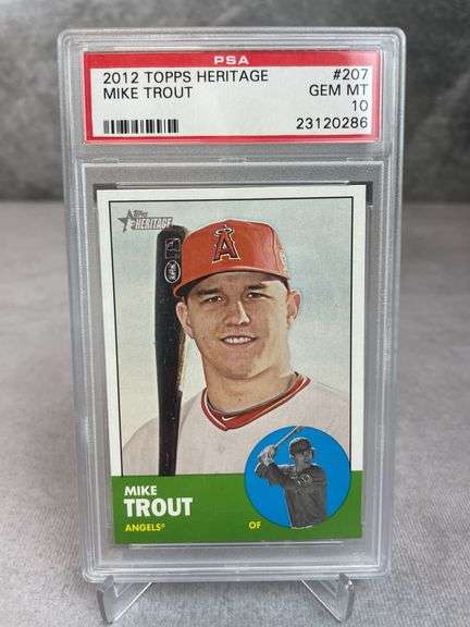 2012 Topps Heritage Mike Trout ROOKIE #207 PSA 10 GEM MINT