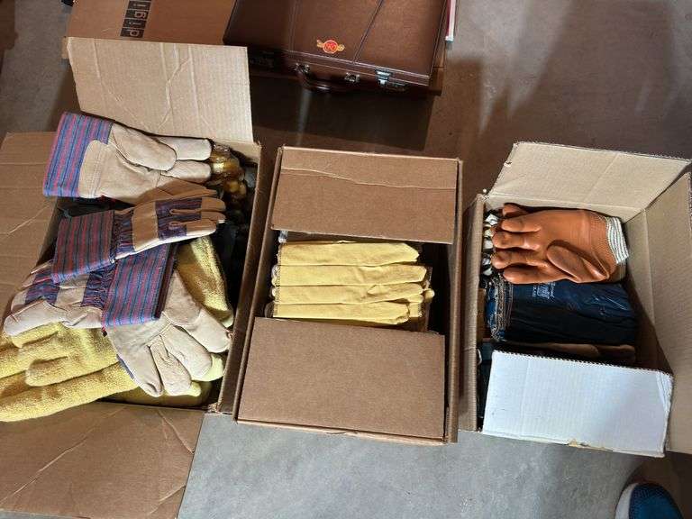 3 Boxes with Gloves.