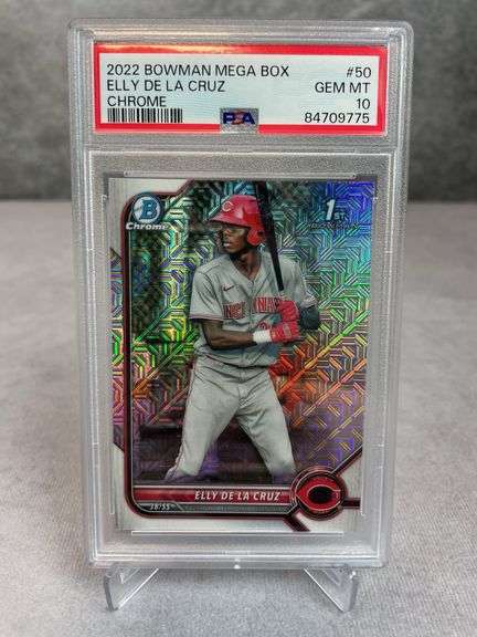 2022 Bowman Chrome Mega Box Elly De La Cruz ROOKIE #BCP-50 PSA 10 GEM MINT
